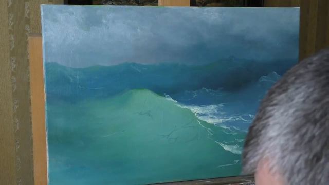 Юрий Клапоух | Уроки живописи для начинающих | Волна. Часть 2. Учимся у Айвазовского смотреть онлайн