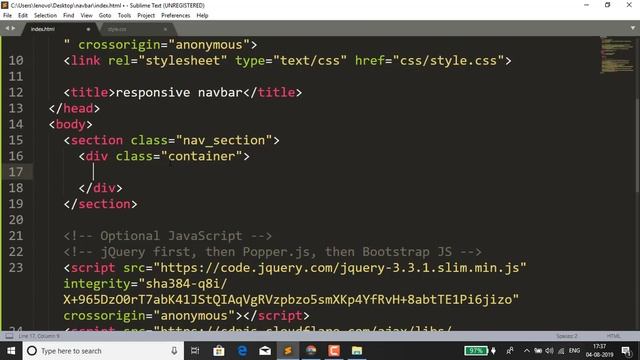 Responsive Navigation Bar with HTML CSS and Bootstrap | Responsive Menu смотреть онлайн