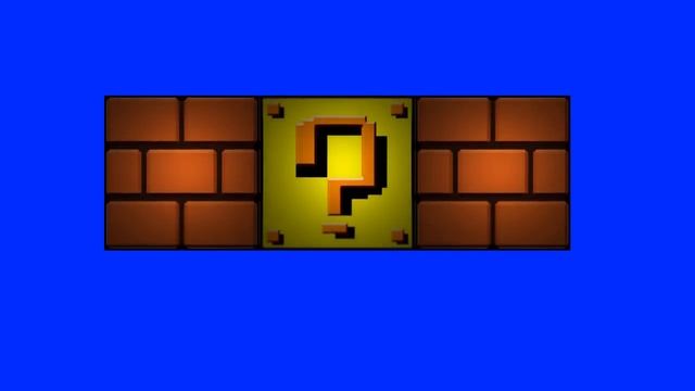 Mario Games Question Block and Brick Block - Blue Screen Animation смотреть онлайн