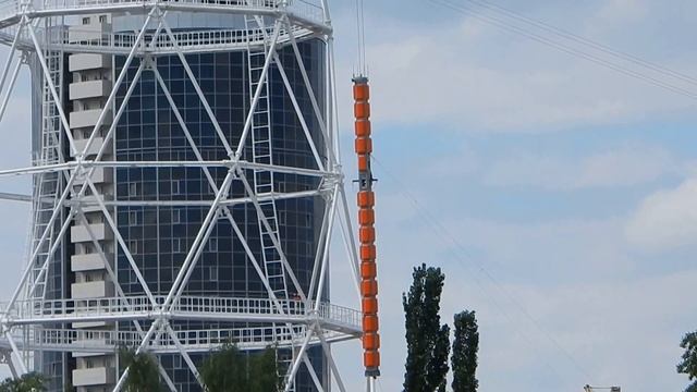 Завершающий монтаж Пермской телебашни, часть 7 смотреть онлайн