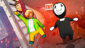 БЕНДИ ИЩЕТ НАС! СПРЯТАЛИСЬ В ЗАБРОШЕННОЙ БОЛЬНИЦЕ! УГАРНЫЕ ПЛАСТИЛИНОВЫЕ ПРЯТКИ В HUMAN FALL FLAT