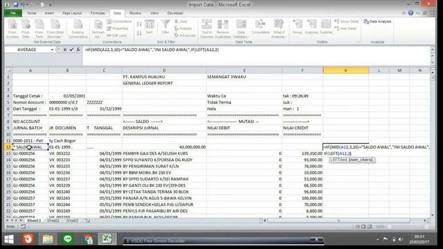 2017 TABK Import Data .txt ke Ms. Excel смотреть онлайн