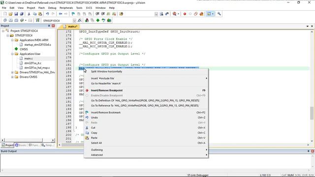 Симуляция STM32 в Proteus 8.6. Simulation microcontrollers STM32. смотреть онлайн