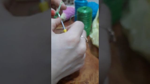 Как вязать ручку для мочалки без отрывов смотреть онлайн