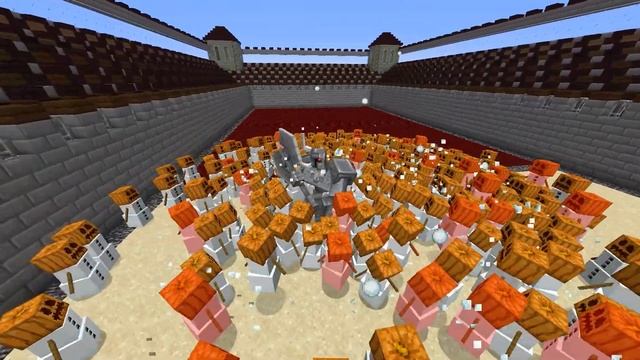 Ferrous Wroughtnaut vs x100 All Mobs in Minecraft - Mob Battle смотреть онлайн