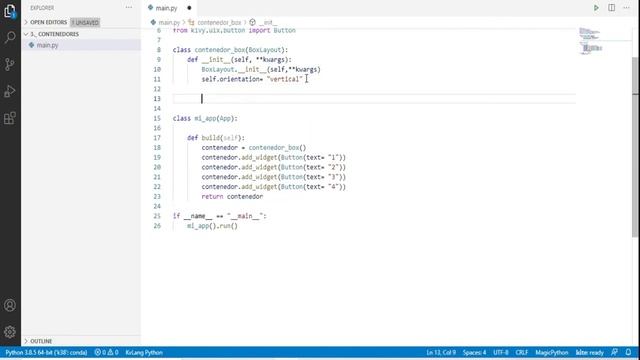 1.3_ Python3 & Kivy: Contenedores смотреть онлайн