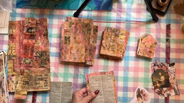 Journal Cards From Masterboard!~Episode 3 #journalcards #masterboards #junkjournalideas #shabbychic