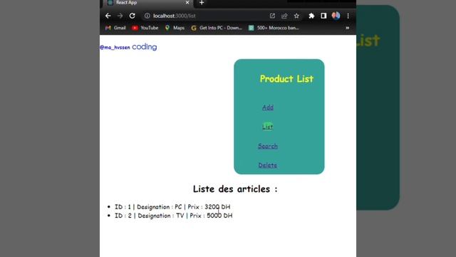 React js todo list crud (props, useState,browserRouter, components function class ) react رياكط смотреть онлайн