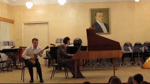 И.С. Бах соната для флейты и генерал-баса C-dur в переложении для балалайки и клавесина смотреть онлайн