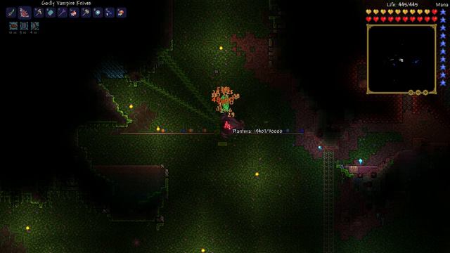 Terraria.Убийство Плантеры.Kill Plantera смотреть онлайн