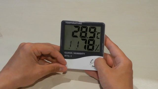 Цифровой гигрометр-термометр (термогигрометр) HTC-1. Видеообзор смотреть онлайн