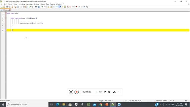 Run Java Program using Command Prompt смотреть онлайн