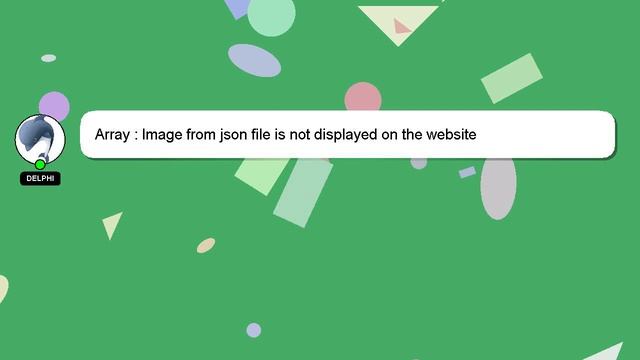 Array : Image from json file is not displayed on the website смотреть онлайн