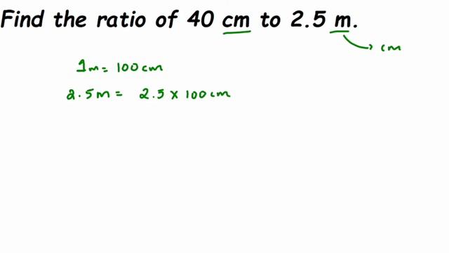 Find the ratio of 40 cm to 2.5 m.// Ratio and proportion class 6 maths смотреть онлайн