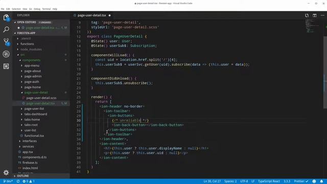 5.6 Building applications with Stenciljs/Ionic and Firebase - User Detail смотреть онлайн