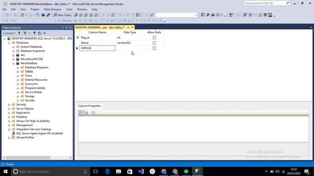 Create Database and Table In Sql Server Management Studio смотреть онлайн