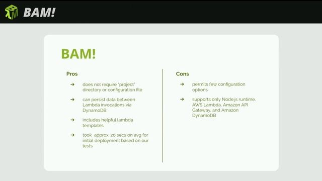 The BAM! Serverless Framework for Node.js - Jason Overby смотреть онлайн