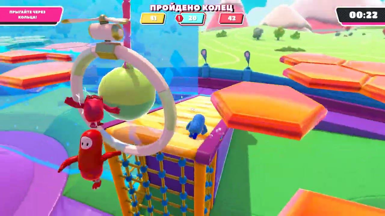 Fall Guys #13 -- -- Спасательный круг, пальцы, телепорты смотреть онлайн