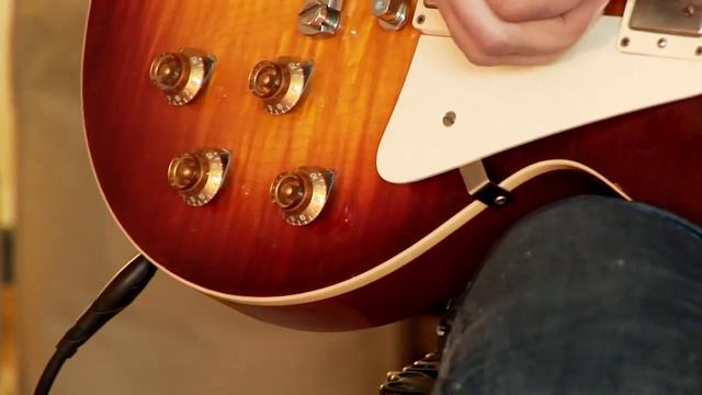 2011 Gibson Les Paul 1959 Aged / handpicked Reissue Custom Shop Flametop darkburst смотреть онлайн