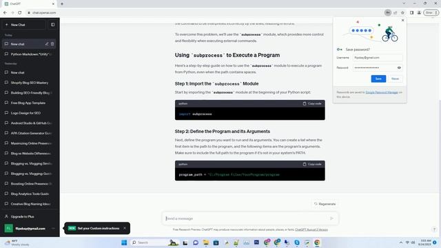 How do I execute a program from Python ossystem fails due to spaces in path смотреть онлайн