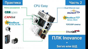 Практика. ПЛК Inovance Easy, импульсное управление ШД или серво в среде разработки AutoShop. Часть 2