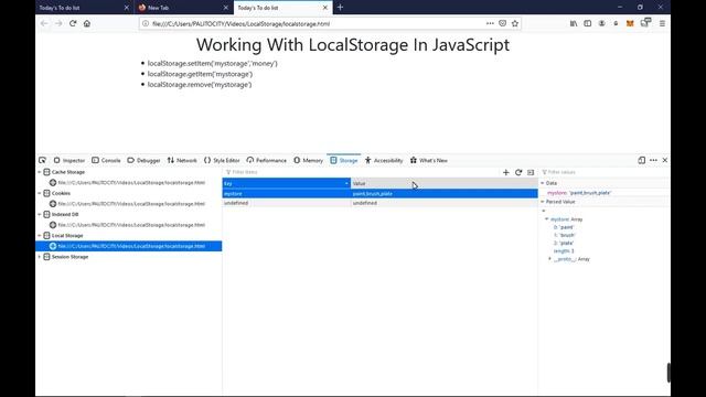 How to use localstorage in javascript смотреть онлайн
