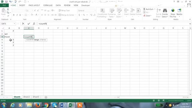 Excel 2013 Tutorial#25 Two column lookup and Counting the Unique values in Excel 2013 смотреть онлайн