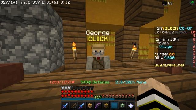 How to talk to GEORGE THE PET COLLECTOR | Hypixel Skyblock смотреть онлайн