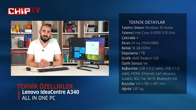 Lenovo IdeaCentre A340 İnceleme - Hem Güçlü hem Kompakt Bir PC смотреть онлайн
