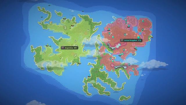 2 Nations FIGHT for the FALKLANDS | WorldBox Timelapse смотреть онлайн