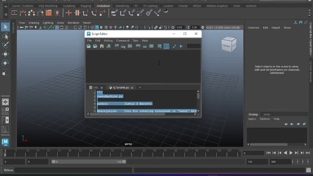 TweenMachine Invalid Syntax Error In Maya