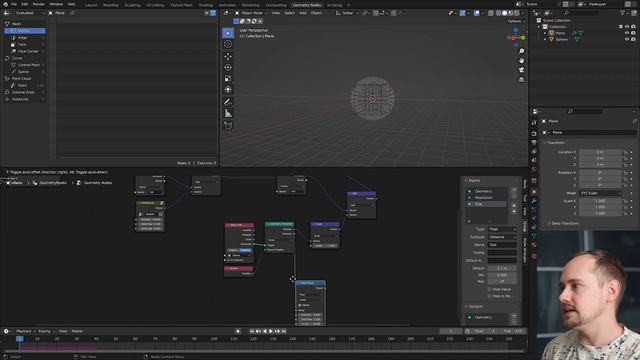 Blender 3.6 как работать с Simulation Nodes // Блендер смотреть онлайн