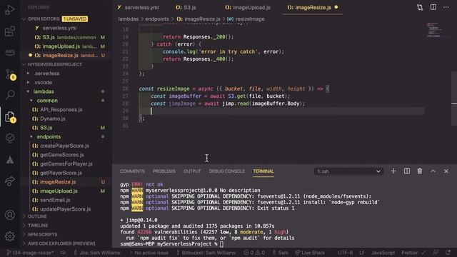 Automatic Resizing of Uploaded Images - AWS, S3 and Lambda tutorial смотреть онлайн