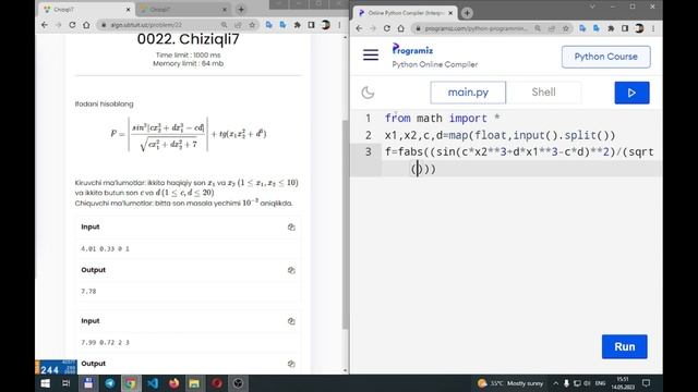 algo.ubtuit.uz chiziqli 7-masala смотреть онлайн