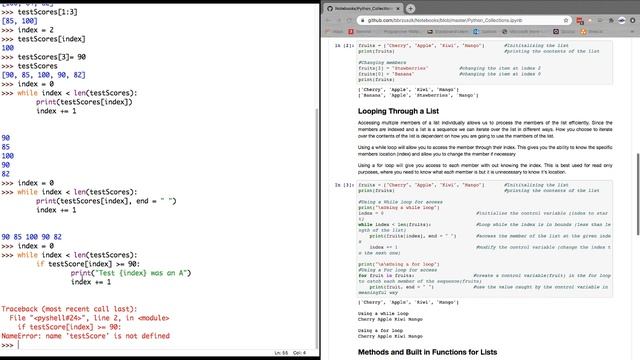 Python Lists смотреть онлайн