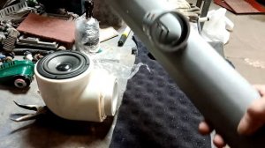 Нестандартые подиумы для ВЧ динамика из канализационной трубы)