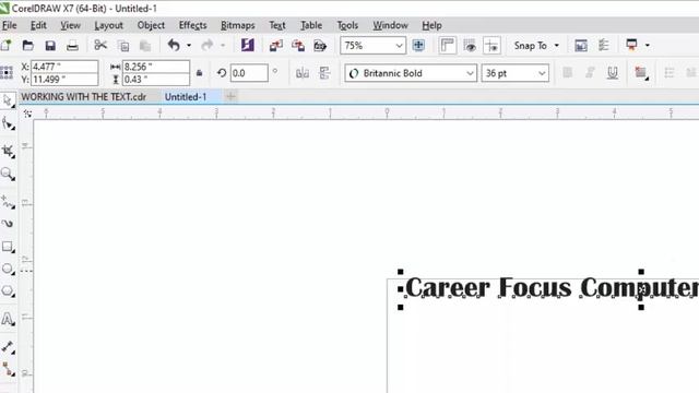 Understanding how to use the CORELDRAW TEXT - PART 1 смотреть онлайн