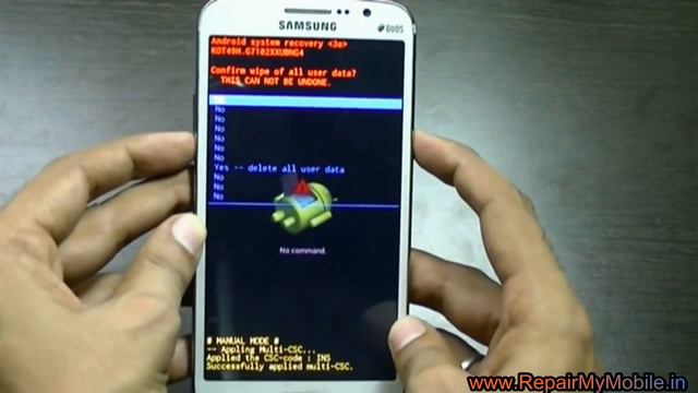 Hard reset Samsung Galaxy Grand 2 (G7102) смотреть онлайн