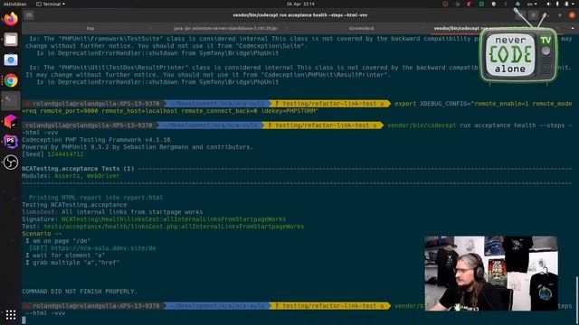 Legacy Code Refactoring Codeception Acceptance Tests mit Xdebug смотреть онлайн
