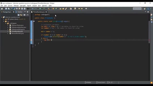 Java - Prime Number смотреть онлайн
