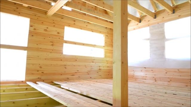 Двухэтажный дом с террасой и балконом из профилированного бруса! Сургут смотреть онлайн