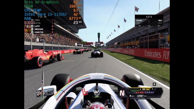 F1 2020 | 8gb ram & Intel Iris Xe Graphics | смотреть онлайн