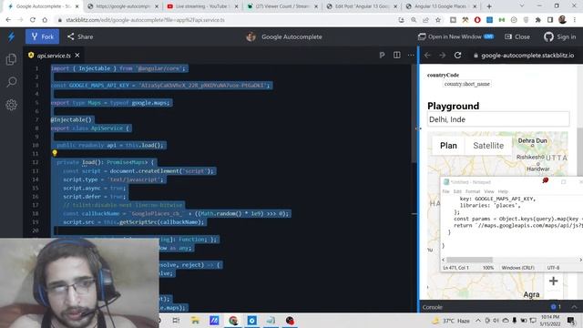 Angular 13 Google Places Autocomplete API Example to Search & Place Markers on Maps in TypeScript смотреть онлайн