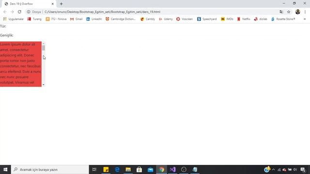 Bootstrap Dersleri -19- Overflow смотреть онлайн