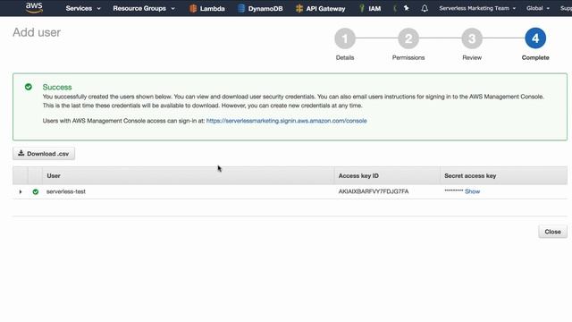 How To Create AWS Access Keys for the Serverless Framework смотреть онлайн