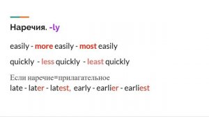 Английский. Степени сравнения прилагательных и наречий