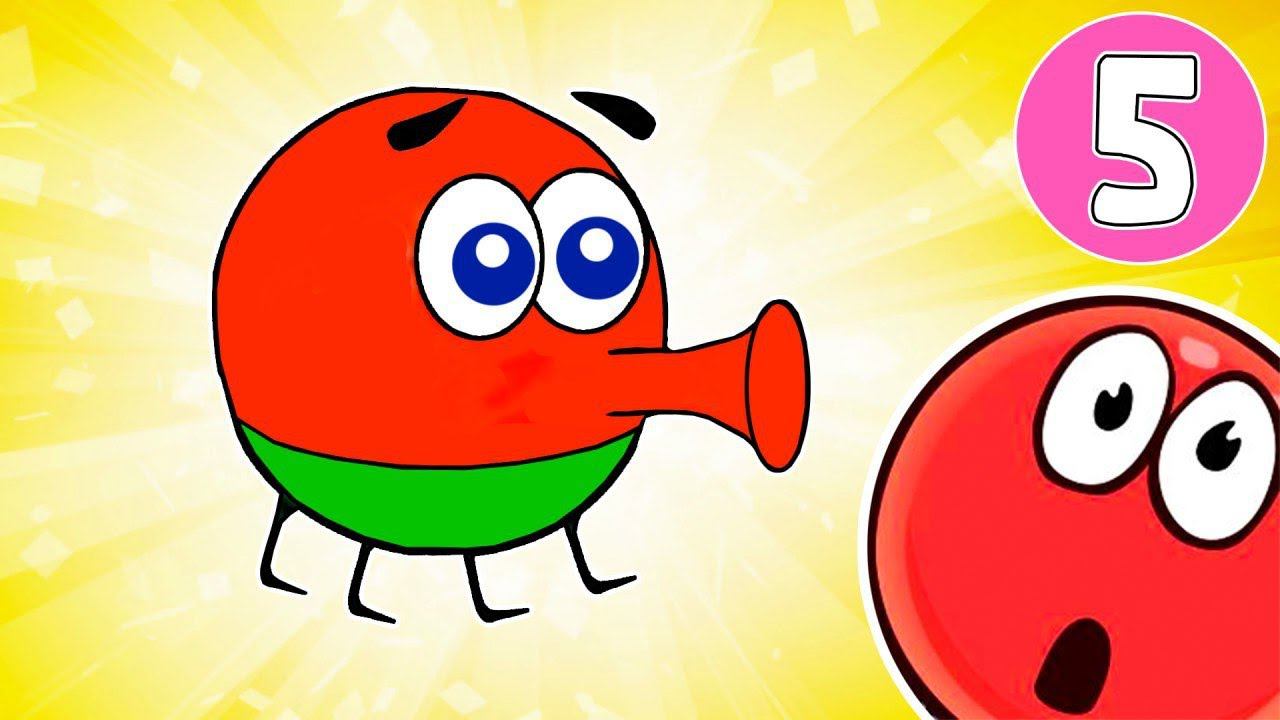 КРАСНЫЙ ШАР спасает любимую №5. ИГРА Red Ball 3 на канале Хвостик ТВ смотреть онлайн