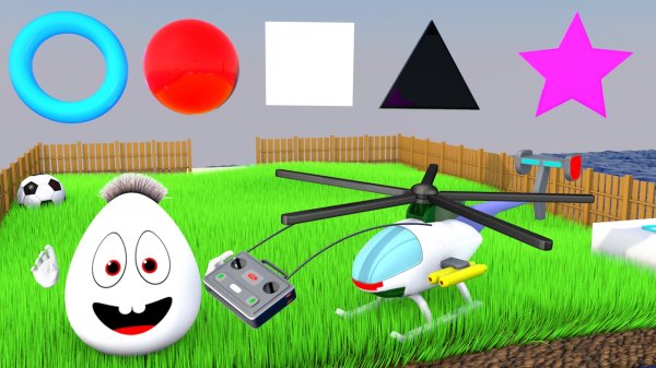 Учим геометрические фигуры Развивающий мультик для детей Детские игрушки