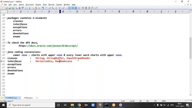 CORE JAVA tutorials || Demo - 3 || by Mr. Ram On 15-01-2021 @8AM смотреть онлайн