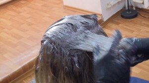 Окрашивание седых волос. Эстель принс 8/71+8/76.